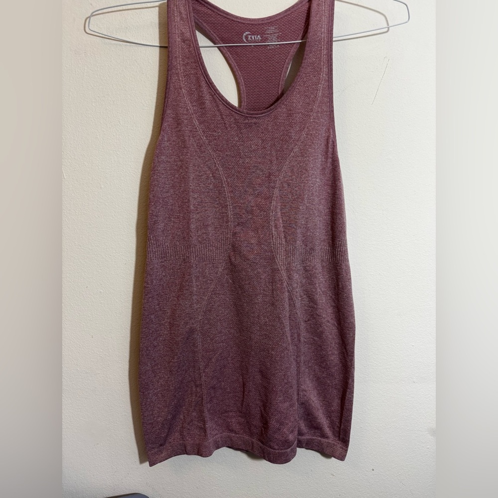 Ziya Activewear Pink/Purple Copper Charged Racerback Tank Top Sz S NWOT